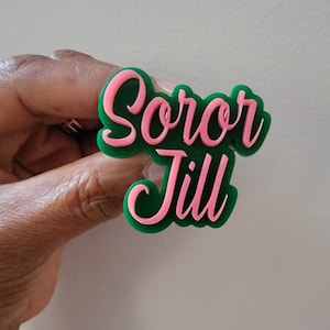 Soror Name pin