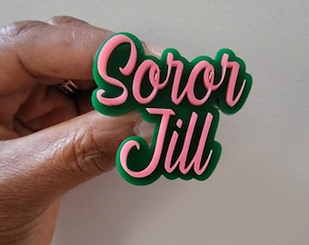 Soror Name pin