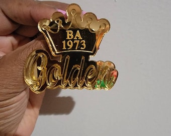 Golden Pin with Chapter and Year
