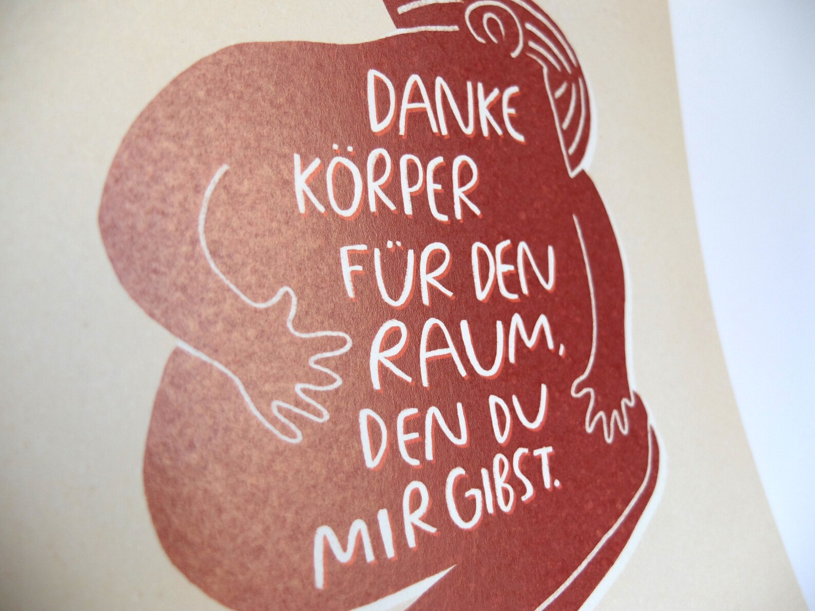 Poster A4 thank You Body | Etsy