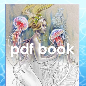 Salty Sirens: A Mermaid and Pirate PDF Coloring Book, Matt Davidson, instant download, Adult coloring book, Printable