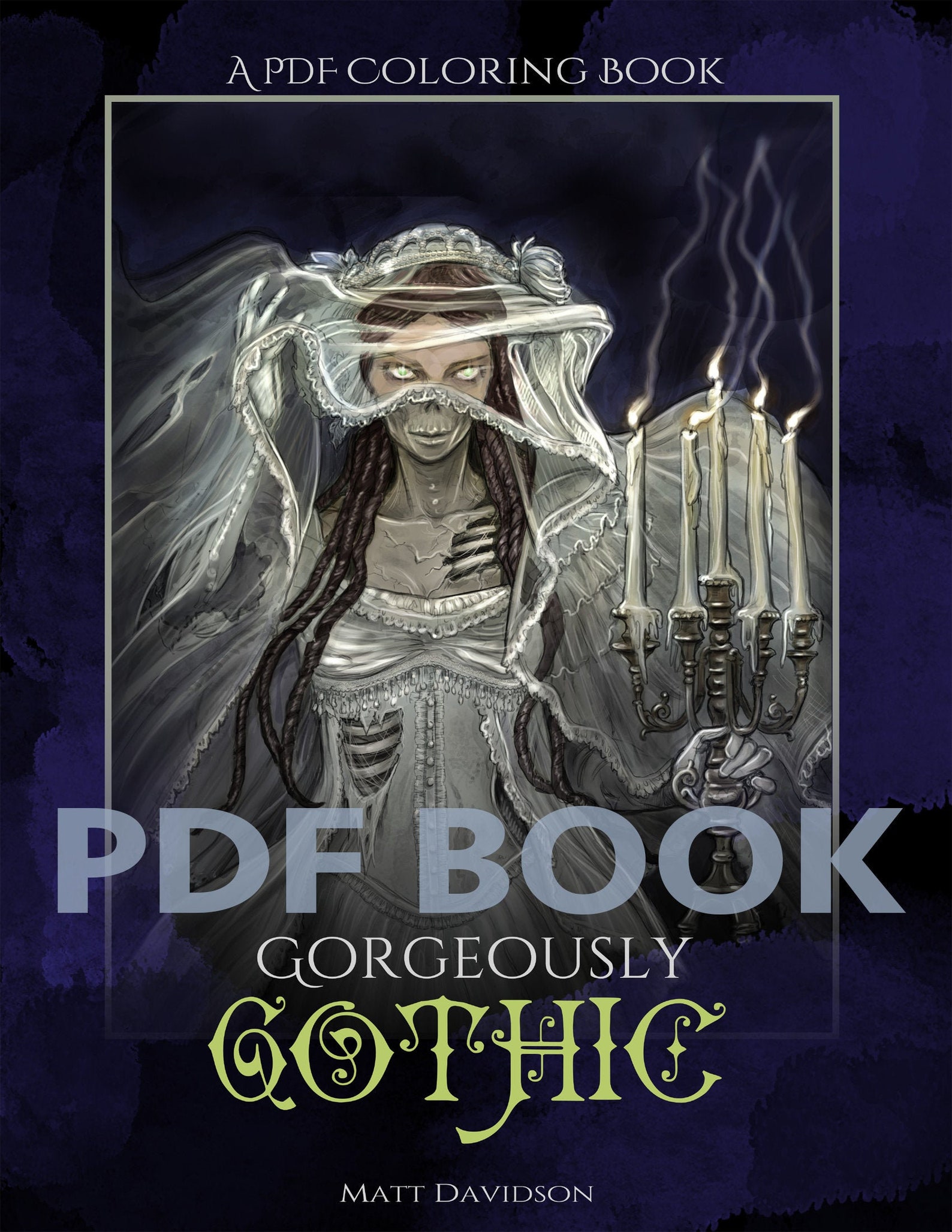 Gorgeously Gothic Halloween Horror Adult PDF Coloring Book | Etsy