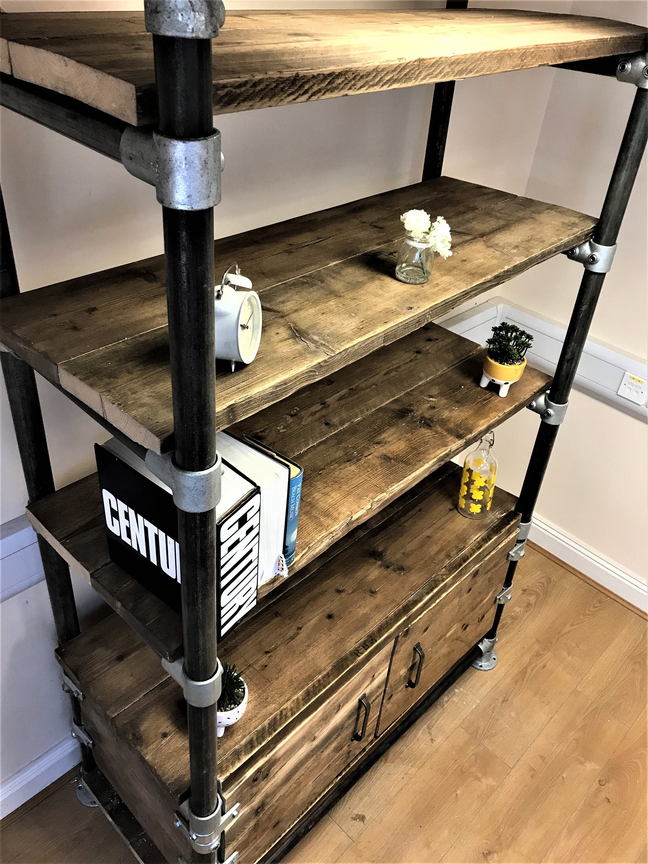 Shelving Unit Cupboard Office Storage Unit Using Etsy