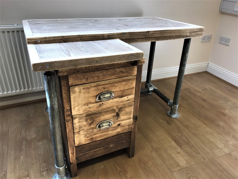 Bedroom Side Table Office Storage Unit Using Reclaimed Etsy