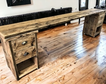 Pedestal Office Desk With Under Desk Cupboards, Storage Unit | THE BRUNTSFIELD