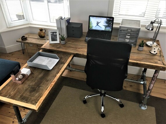 Richmond Corner Office Deskcustom Made Reclaimed Scaffold Ireland Richmond Corner Office Deskcustom Made, Corner Office Desk Ireland