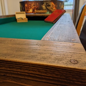 Custom Gaming Table D&D Pathfinder Reclaimed Scaffold Boards THE LIMA image 8