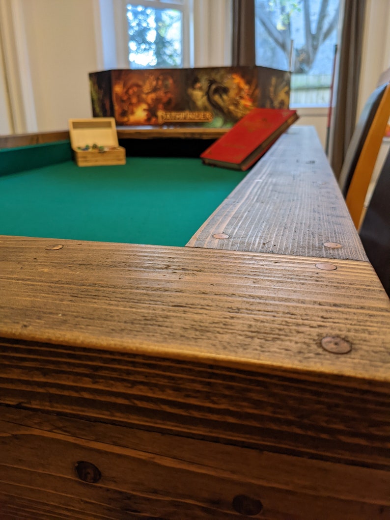 Custom Gaming Table D&D Pathfinder Reclaimed Scaffold Boards THE LIMA image 8