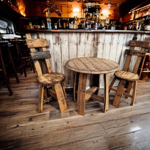 Whisky Barrel Chairs With Backrests | Oak Barrel Chair | Handmade from Reclaimed Whiskey Barrels | THE ROSIC