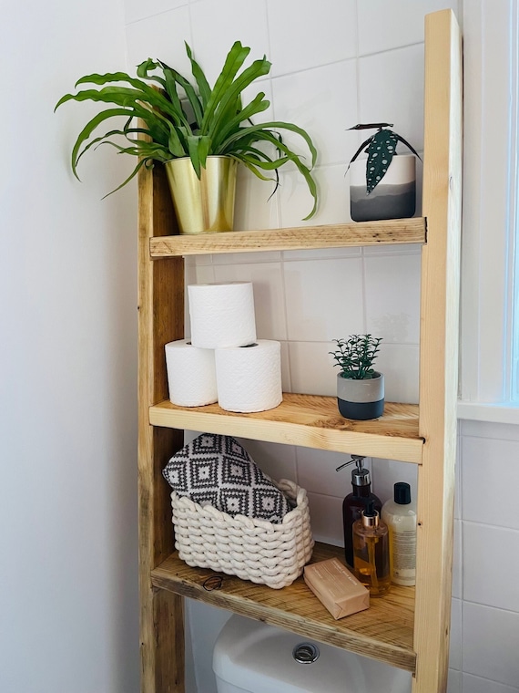 Badezimmer Leiter Regal | Rustikale Regale | Altholz | DER STAN