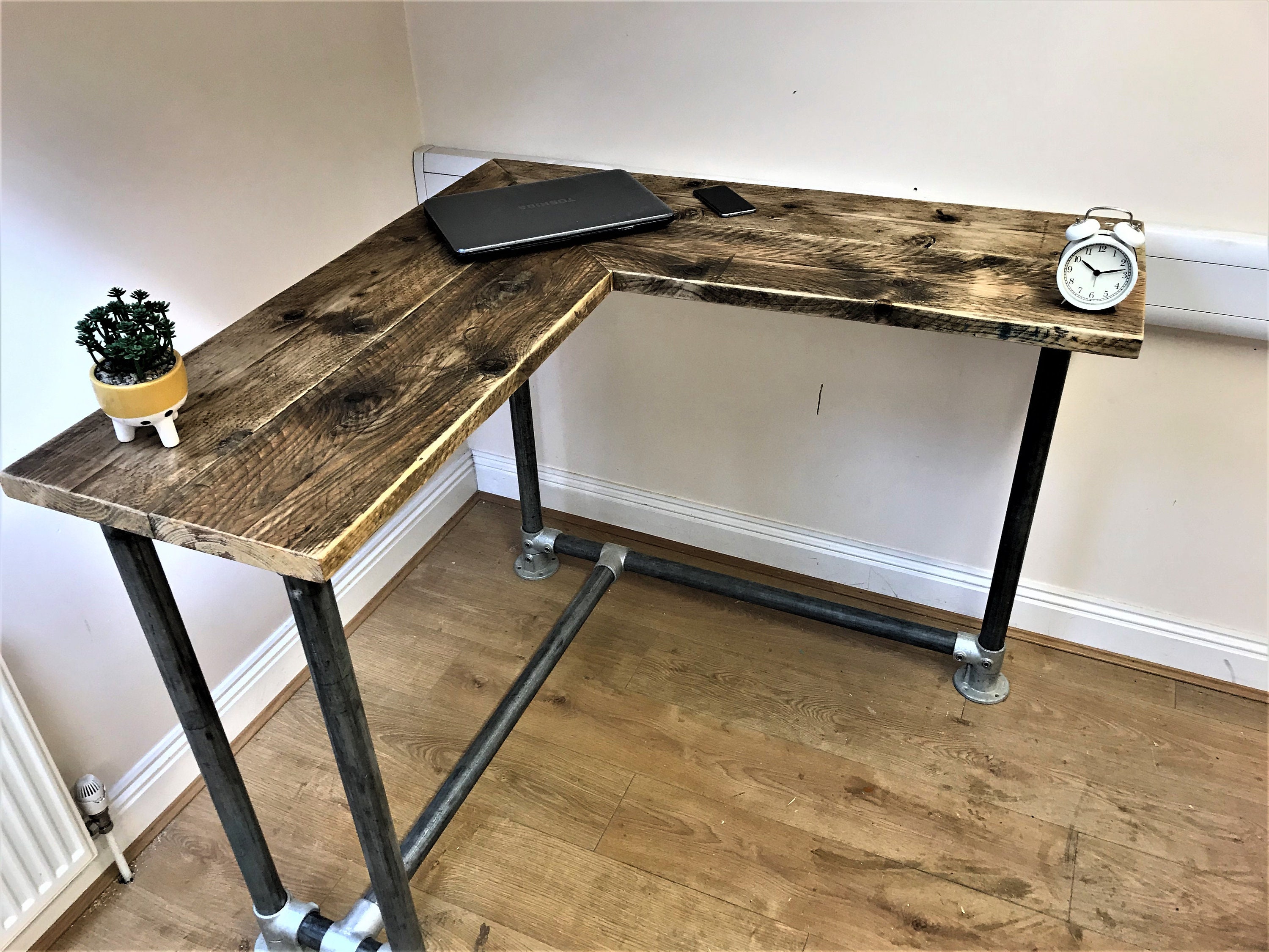 Standing Corner Desk Bar Desk Office Desk Custom Made From Etsy UK
