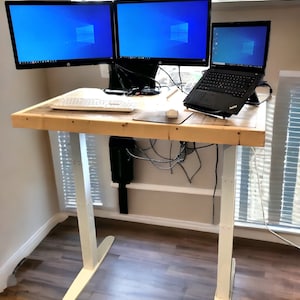 Sit Stand Desk, Electric Standing Desk, Ergonomic Height Adjustable Desk | THE ROSIE