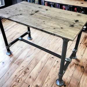 The Ashwood Desk - Office Desk, Custom Made From Reclaimed Scaffold Boards For Rustic, Industrial Look | THE ASHWOOD