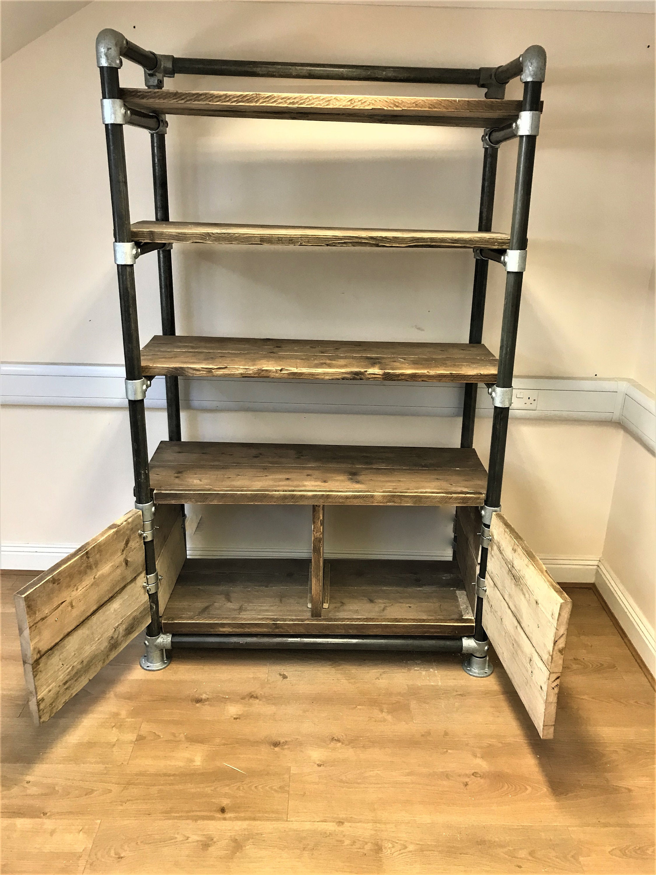 Shelving Unit Cupboard Office Storage Unit Using Etsy