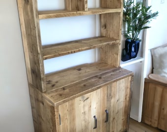 Tall Wooden Storage Cabinet | Reclaimed Scaffold Boards | THE ANDORRA