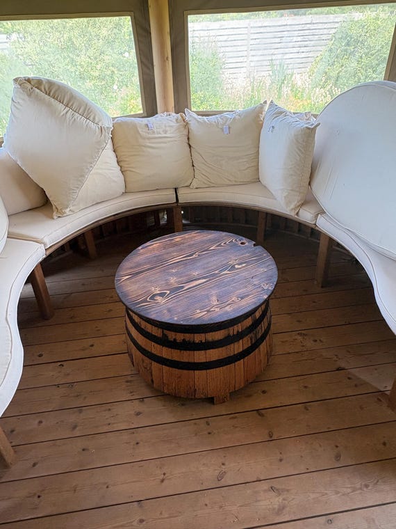 Piano tavolo in legno per tavolo da bar botte di vino | Artigiani Bottai