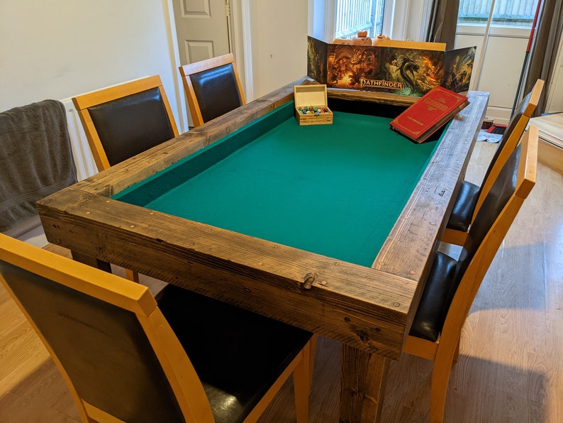 Custom Gaming Table D&D Pathfinder Reclaimed Scaffold Boards THE LIMA image 1