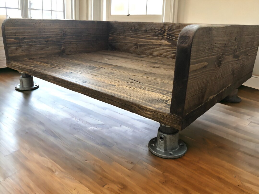 Reclaimed Wood Dog Bed | Rustic Pet Bed | THE WILLIAMS - Etsy