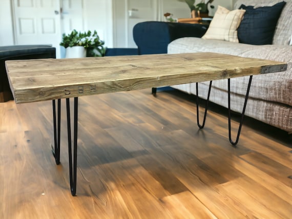 Scaffold board sale table hairpin legs