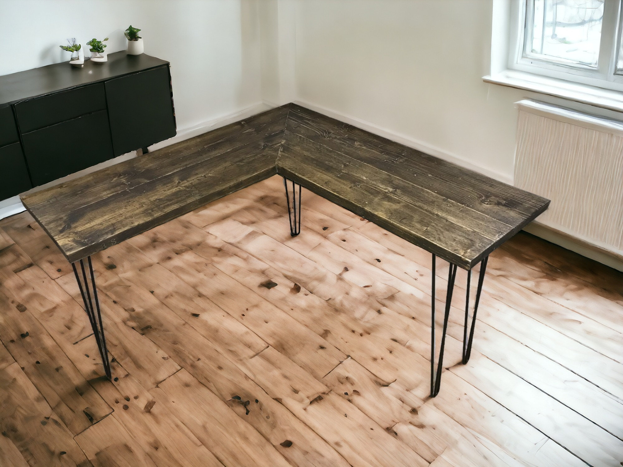 Hairpin leg cheap corner desk