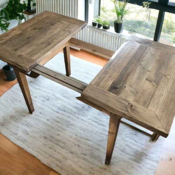 Extendable Dining Table | Reclaimed Wood | THE MITRE