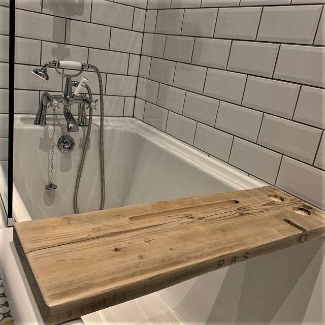 Wooden Scaffold Board Bath Tray Bath Caddy/bath Shelf/bath Etsy UK
