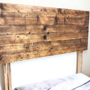 Head Board For Divan Bed Reclaimed Environmentally Friendly Scaffold Boards – Single / Double / King Size / Queen Size | THE CARDIFF