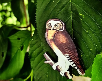 Owl Brooch, Owl Pin, Woodland Brooch, Woodland Jewelry, Forest, Owl.
