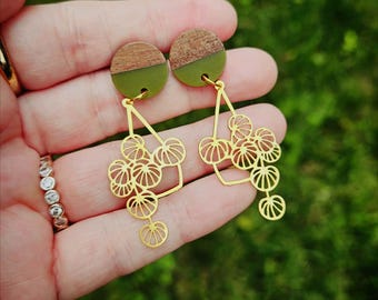 Pendientes de plantas.