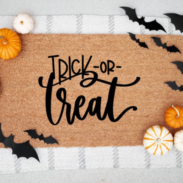 Halloween Door Mat Etsy