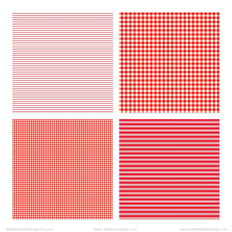 Seamless Digital Paper. Red Digital Pattern. Red Digital Paper. Plaid ...