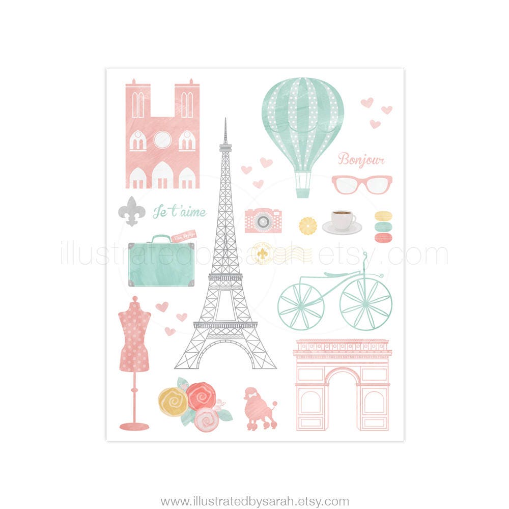 Paris Print. Printable Poster. Paris Wall Art. Travel Poster. Digital ...