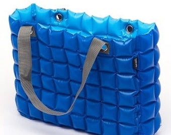 Two-Toned Reversible Tote Bag | Electro Blue & Light Blue Tote Bag | Chemotherapy Bag | Hospital Bag