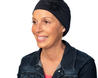 Hats for Hair Loss | Chemo Beanie | Soft Denim Hat for Hair Loss | Chemo Cap