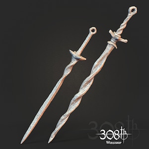 Coiled Sword and Greatsword - Dark Souls - STL Digital Model 3D