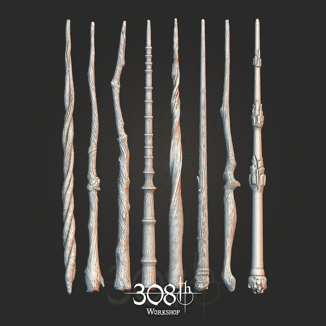 Wands Hogwarts Legacy STL Digital Model 3D Etsy