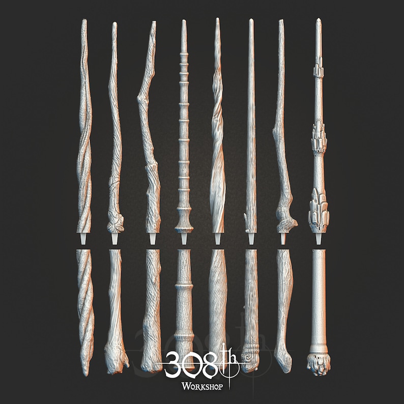 Wands Hogwarts Legacy STL Digital Model 3D Etsy UK