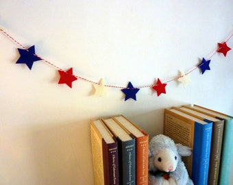 4th of July felt stars decor, Fourth of July, fireworks, patriotic decorations,american flag,birthday decorations,independence day,country