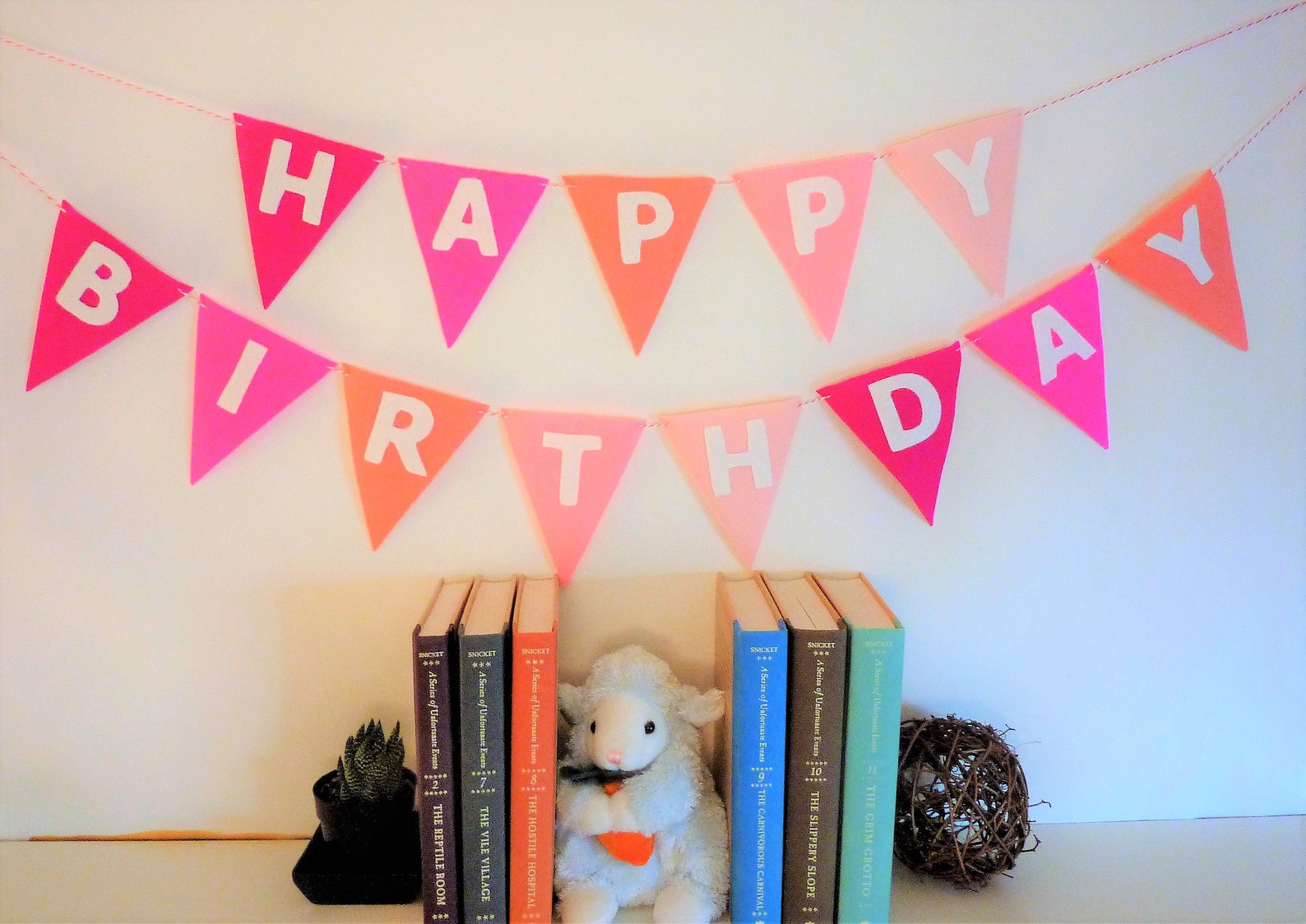 Felt Happy Birthday Banner Garland Rainbow Felt Garland Kids Etsy