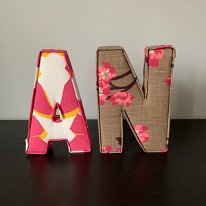 Nursery Decor, Wall Art, Boys/ Girls decorative items, Wedding Decorations/ Fabric Letters