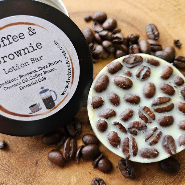 Coffee Bean Massage Lotion Bar - 100% Organic