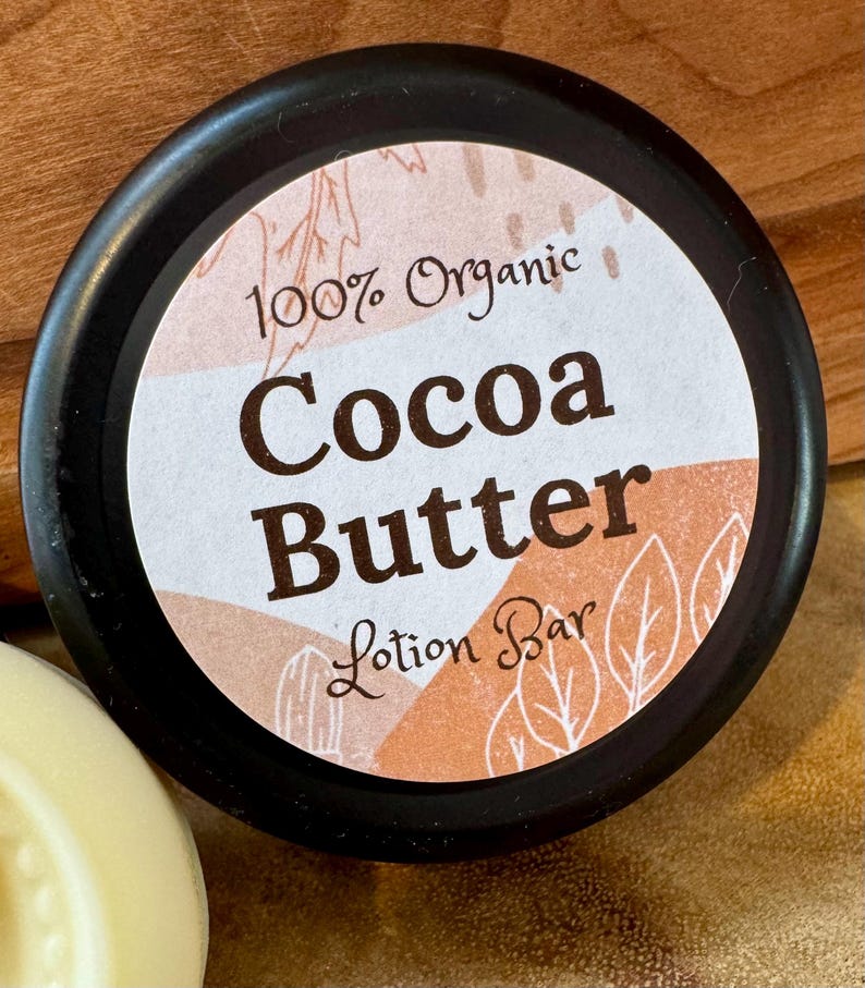 Organic Cocoa Butter Lotion Bar - Etsy