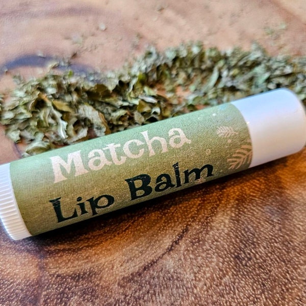 Flavored Matcha Exfoliating Lip Balm - 100% Organic