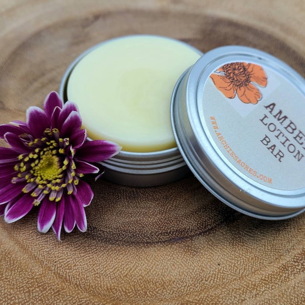 Amber Vanilla Lotion Bar - 100% Organic