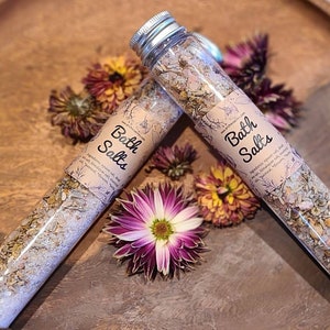 Organic Bath Salts With Flower Petals