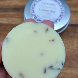 Lavender Chamomile Lotion Bar 100% Organic image 7