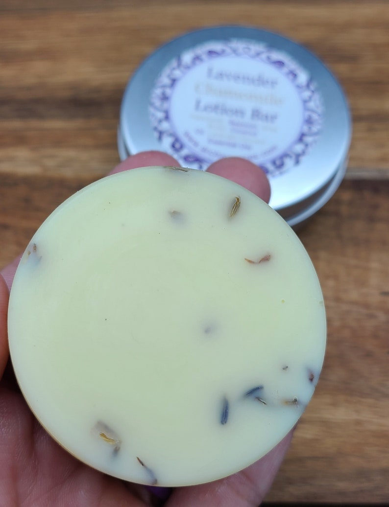 Lavender Chamomile Lotion Bar 100% Organic image 7