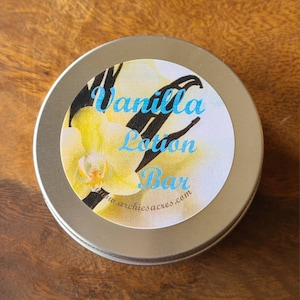 French Vanilla Lotion Bar - 100% Organic