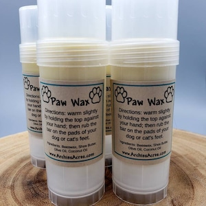 Mess-Free Pet Paw Wax - 100% Organic