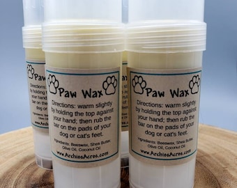 Mess-Free Pet Paw Wax - 100% Organic